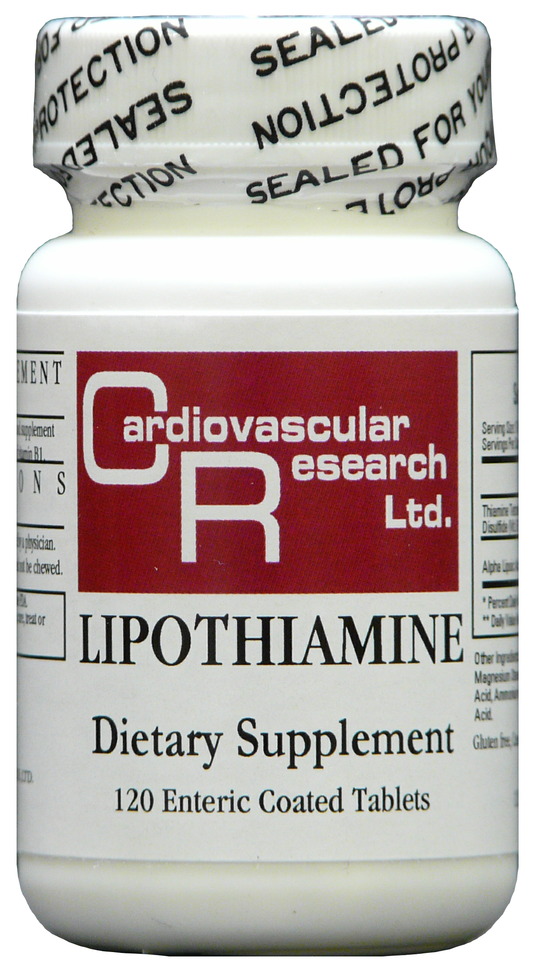 Lipothiamine (B1 — TTFD 50 mg with Lipoic Acid 7.5 mg) — Ecological Formulas