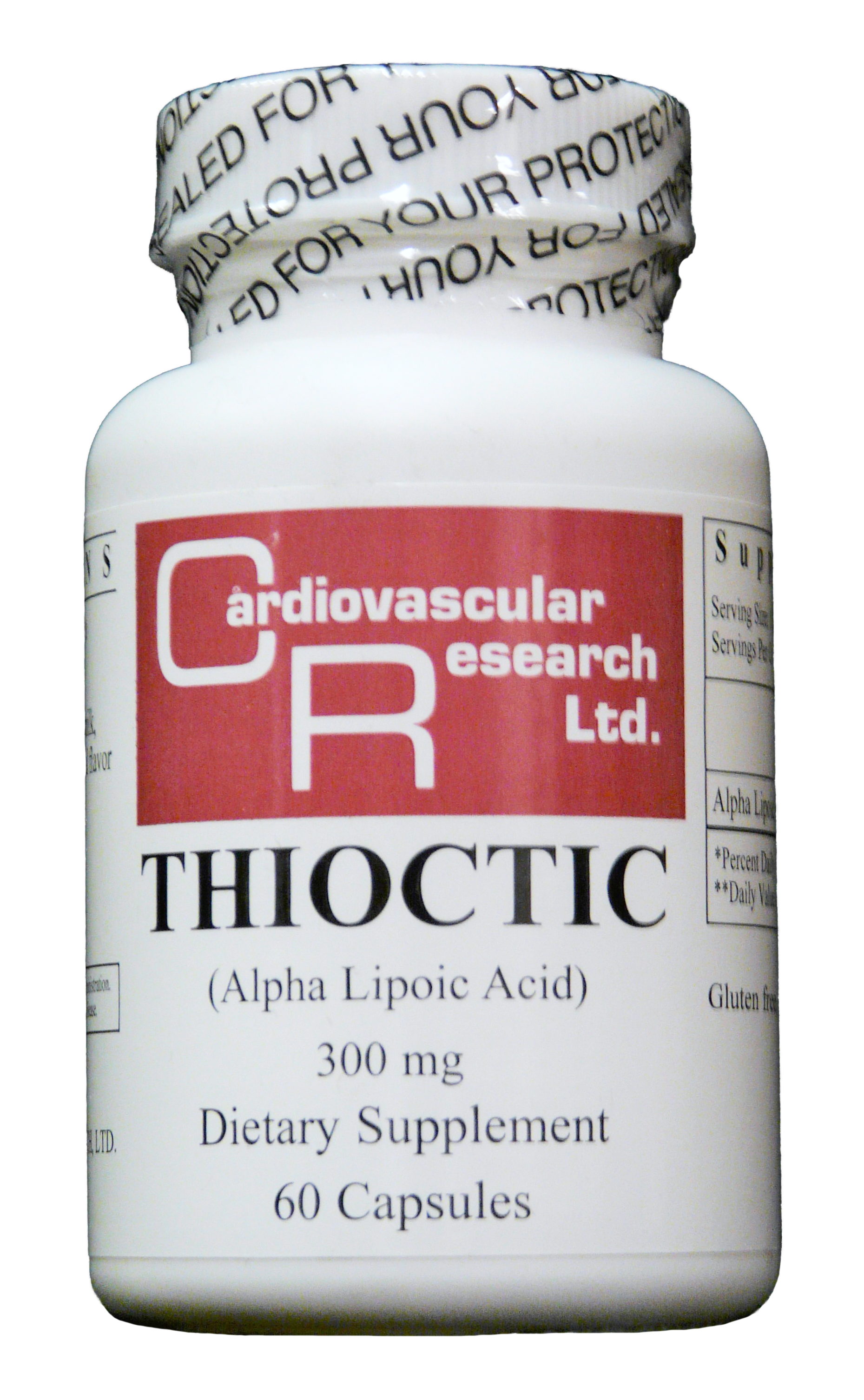 Thioctic (Lipoic Acid 300 mg) — Ecological Formulas