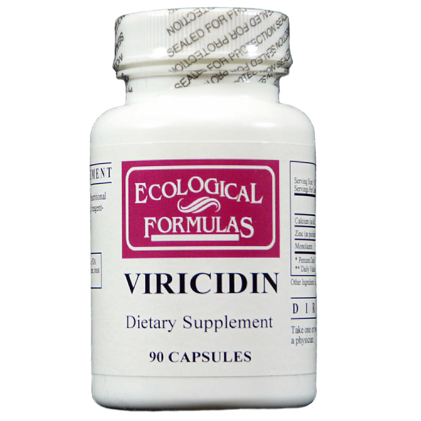 Viricidin (Monolaurin 90 mg with Zinc Picolinate) — Ecological Formulas