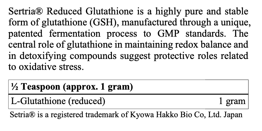 Reduced Glutathione Powder