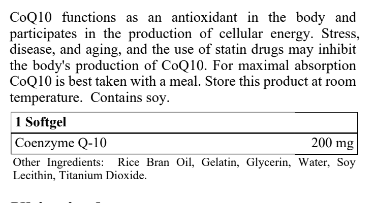 Co-Enzyme Q10 (200 mg)